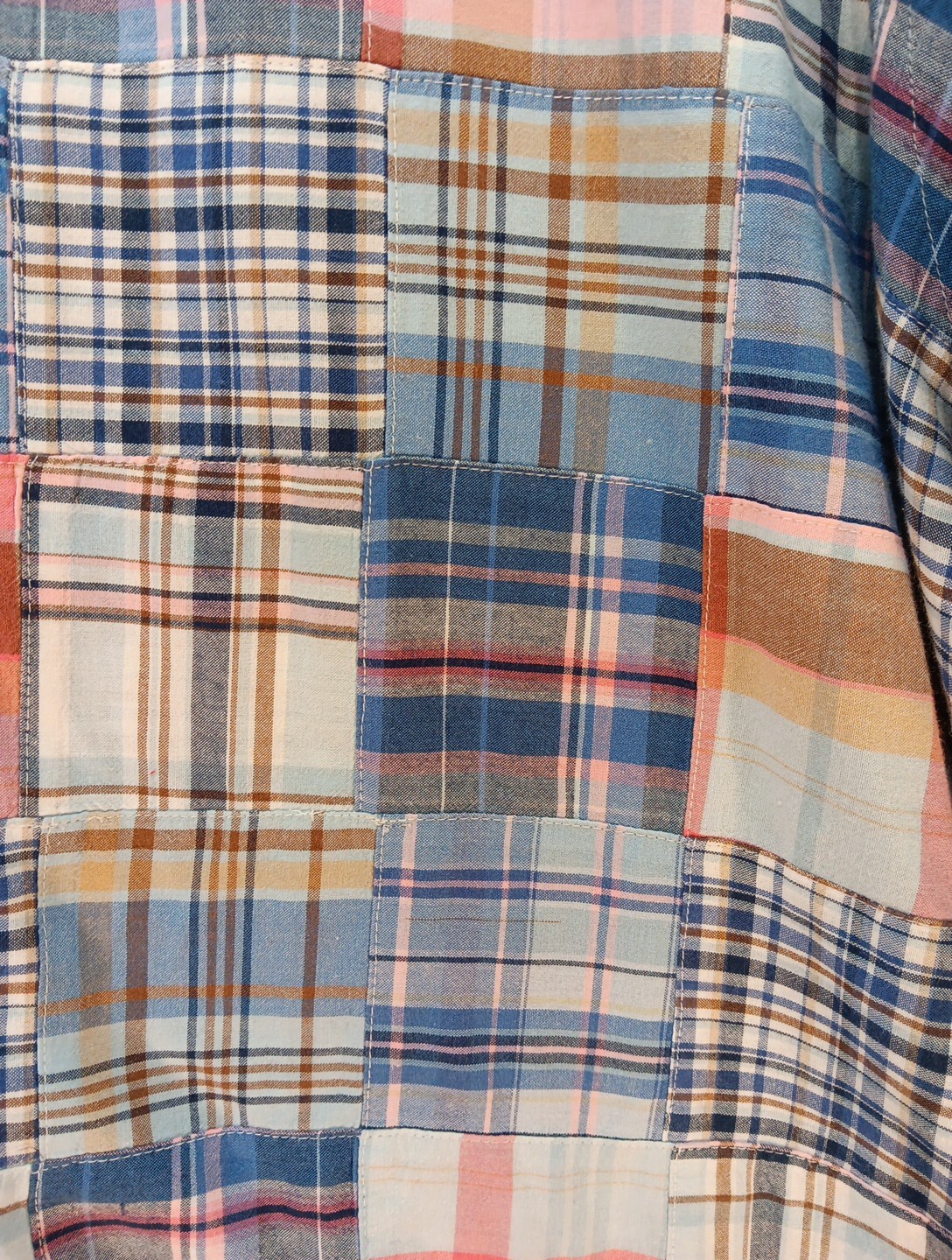 Vintage Brooks Brothers Quilt Patchwork Sport Shi… - image 5