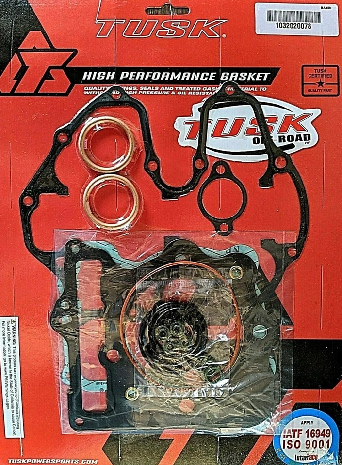 Tusk Top End Gasket Kit for Honda XR400R Head Base Seals 1996-2004 XR 400 400R Foto 2 de 4