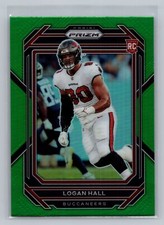 2022 Panini Prizm #381 Logan Hall Green Tampa Bay Buccaneers Rookie