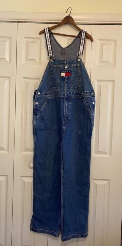 Tommy Hilfiger VTG Jeans Tommy Girl Cotton Denim Overalls Painters Loop  Size XS Blue - $30 - From Emilia