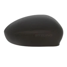Fits Fiat 500 2008-> Door Wing Mirror Cover Cap Case Black Drivers Right Hand
