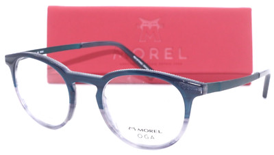 NEW MOREL OGA 10158O BG02 BLUE FADE TITANIUM AUTHENTIC EYEGLASSES 49-22 FRANCE!