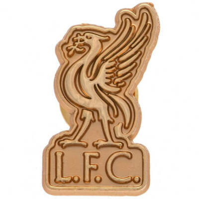Liverpool FC Gold Crest 1'' Pin Badge