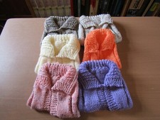 NEW HAND KNITTED DOG JUMPERS FOR A SMALL DOG.