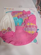 Playcircle Kids Chef Set - Adjustable Hat Apron with Cooking Accessories