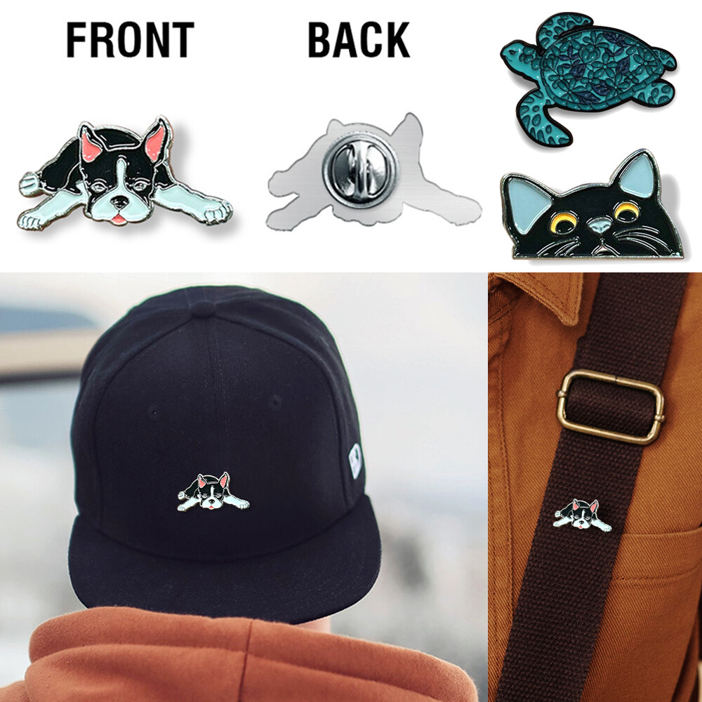 Metal Brooch Lapel Pin Enamel Pins Badge Brooches for Clothing Bags Hat  Backpack