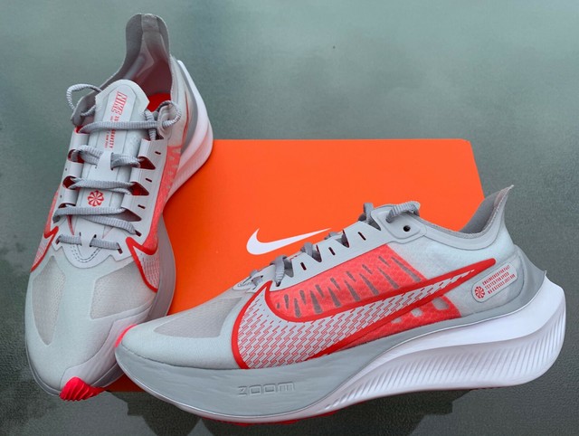 Nike Women Zoom Gravity Running Shoes Red Gray Platinum Size 8 NEW 5k With BOX | eBay