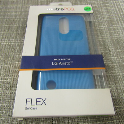 METROPCS FLEX GEL CASE FOR LG ARISTO, BLUE, PLEASE READ!! 5859