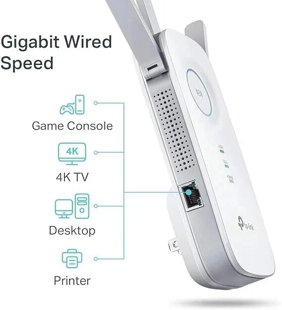 TP-Link RE450 AC1750 WiFi Range Extender Dual Band 2.4/5GHz Gigabit - FAST SHIP - Image 3 of 4