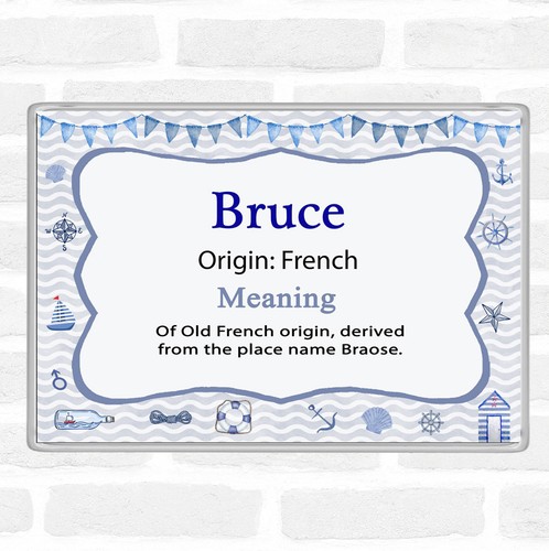 Bruce Name Bedeutung Jumbo K hlschrank Magnet Maritim EBay