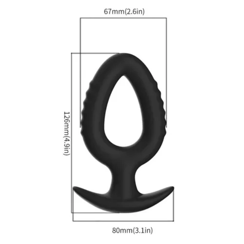 Silikon Hohl Plug Spreizer Dilator Einläufe Tunnel Spekulum Expander BDSM Spielzeug - Bild 12 von 16