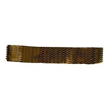 Vintage 80s Belt Gold Metal Snake Scale Stretch Retro Womens Size SMALL To MED