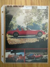 VINTAGE Corvette Article #10 Corvette America 4 Door Corvette 3 page R&T 2/79