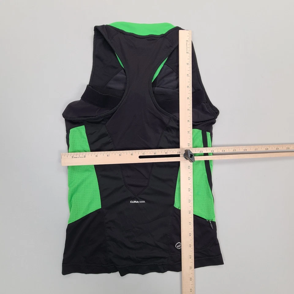 Adidas рубашка женщин маленький черный зеленый Майка работает обучение Climacool - Изображение 3 из 4