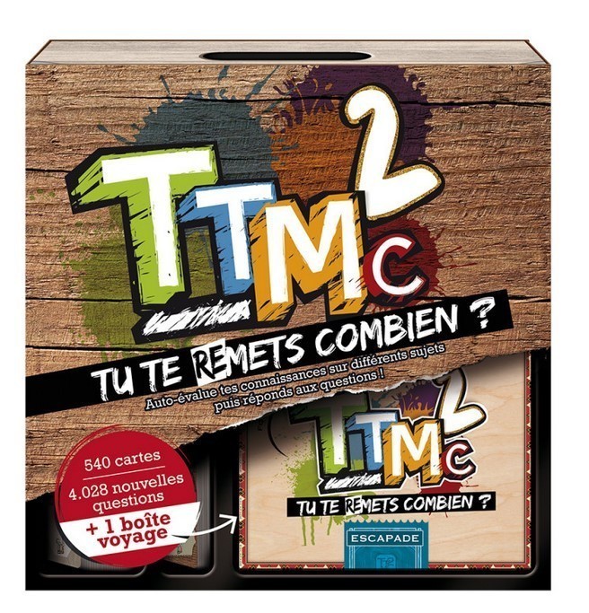 Jeu de société TTMC2 édition de quiz de culture générale en boîte compacte