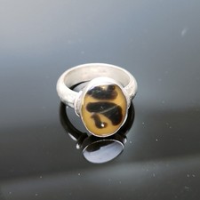 Baltic Amber Ring Sterling Silver 925 Vintage Mexico Oval Cabochon Gemstone  