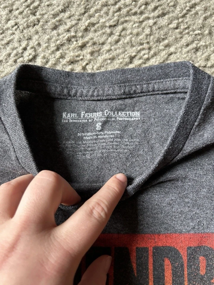 JIMI HENDRIX T shirt SMALL Experience Tour USA Concert Gray Color - Image 3 of 4