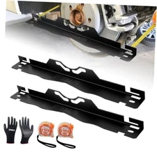 Wheel Alignment Tool, Toe Alignment Tool Plates, Including Tape Measure BLACK