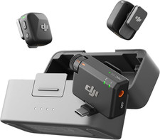 Mic Mini 2 TX 1 RX Charging Case , Wireless Lavalier Microphone for Streaming