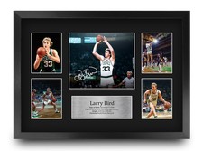 Larry Bird Signed Boston Celtics A3 Pre Printed Autograph Photo Memorabilia