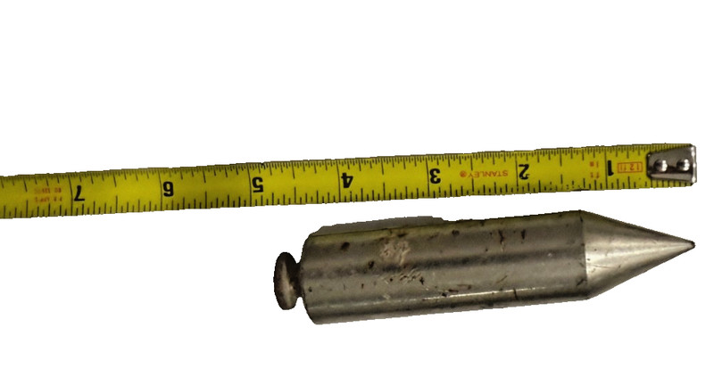 Vintage Steel Plumb Bob 6” Survey Layout Tool w/ Cord – Machinist or Carpenter