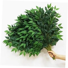 pcs Italian Ruscus Greenery 68cm Artificial Greenery Stems Leaf Greenery 40