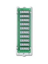 Leviton 1x9 Bridged Telephone Module for Structured Media Enclosures White