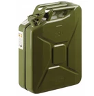 5x 20L Steel Fuel Cans, NATO Green, Petrol/Diesel, Army