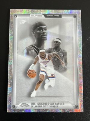 Topps Chrome 2025-26 Glass Canvas Shai Gilgeous-Alexander Card OKC Thunder GC-4