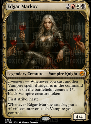 Edgar Markov High Quality Custom Altered Art Playtest Card | eBay