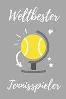 Weltbester Tennisspieler: A4 Notizbuch Liniert Geschenk FüR