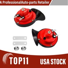 2pcs 300DB 12V Super Snail Air Train Horn For Truck Car Boat Motorcycle