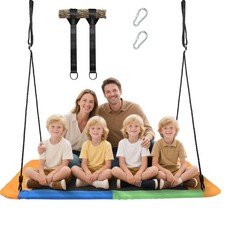 60" Giant 800lbs Rectangular Tree Swing for and Adults,Large Outdoor Tree Swi...