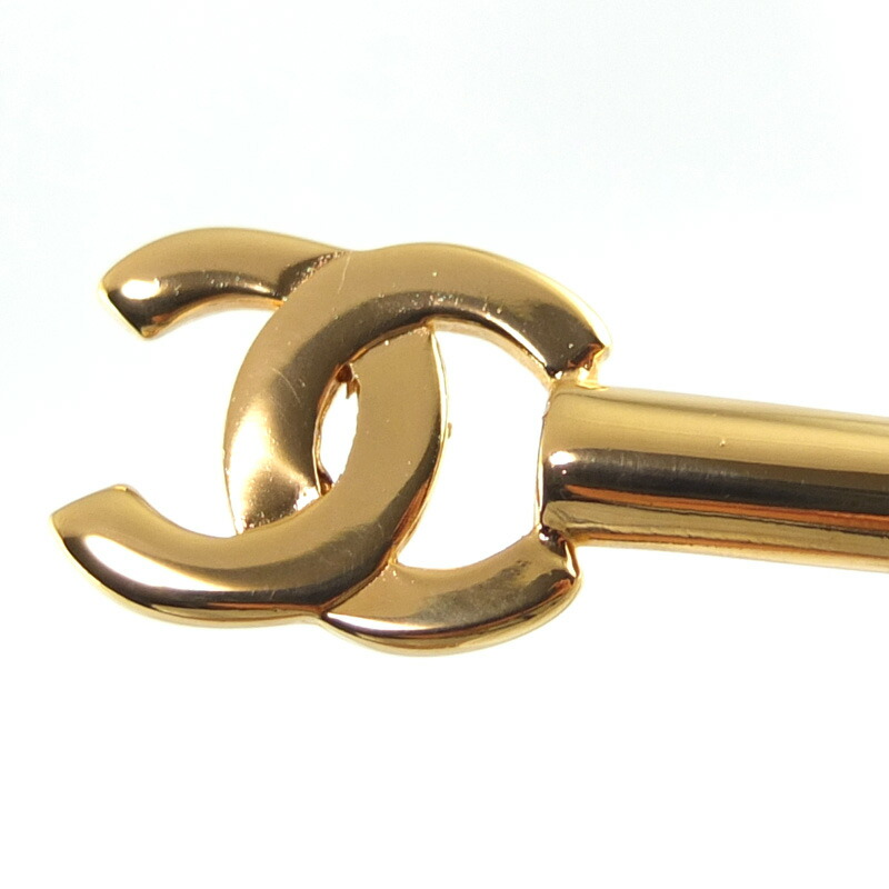 CHANEL Camellia Hair Pin Kanzashi Hair Accessory Black Gold With