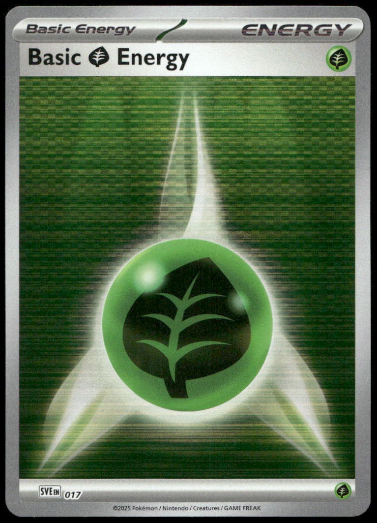 Basic Grass Energy - Reverse Holo Common SVE: Scarlet & Violet Energies 017 NM