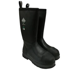 Muck Boot Company Mens 9 Black Chore Max Composite Toe Waterproof Work Boots NEW