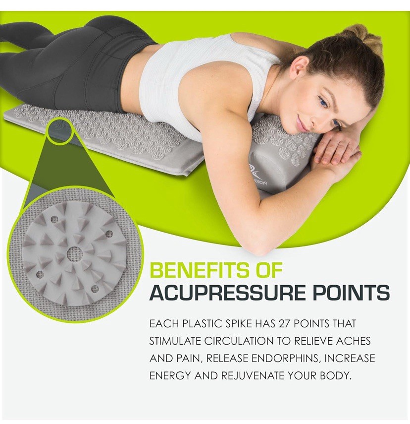 Prosource Large 49” Acupuncture Mat +Pillow+Owner’s Manual GENTLY Pre-Owned