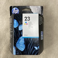 HP 23 Tri-Color Genuine Printer Ink Cartridge C1823D New Sealed Exp April 2018