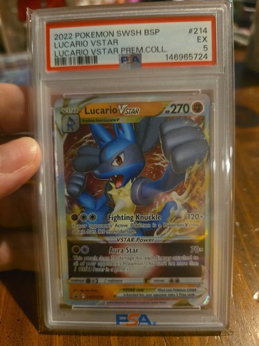 2022 Pokémon Lucario VSTAR Premium Collection PSA 5 #214