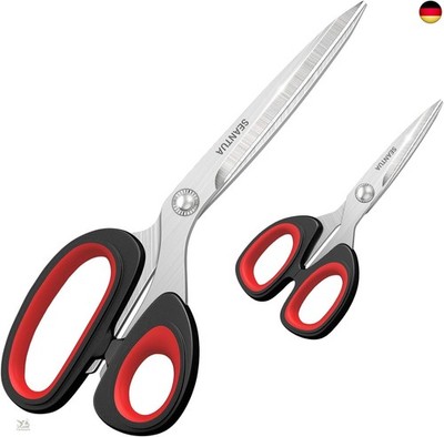 Fabric Scissors 2 Pieces, 23 cm Sewing Scissors / 13 cm Embroidery Scissors,