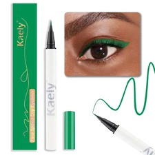 evpct 1Pcs Dark Green Waterproof Colored Eyeliner Liquid Eye Liner Set Long L...