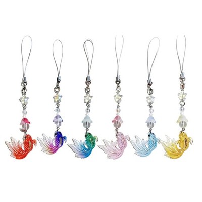 Unique Goldfish Themed Keychain For Gadgets Bags Premium Acrylic Craftsmanship