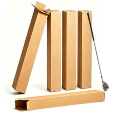 5 Pack Golf Club Shipping Boxes 4X4X48 Inch Tall, Corrugated Cardboard Large