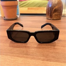 Prada PR 10ZS Sunglasses - Black/Dark Grey Lens