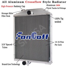 Ar90741 3 Row Radiator Fit John Deere 4640 4840 Tractor Re21896 Re21895 Ar79458