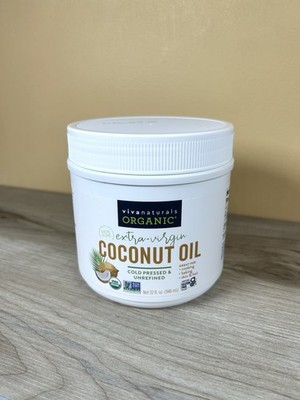 Organic Coconut Oil Unrefined,Cold-Press Extra Virgin, Cooking & Hair Oil, 32 Oz