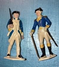 Vintage Marx Warriors of the World 2 Figure Revolutionary Soldiers Germany 5