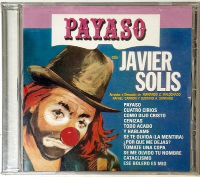 Javier Solis Payaso CD SEALED 1988 CBS Latin Bolero Ranchera Rare