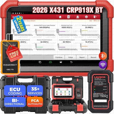 LAUNCH X431 CRP919X BT PRO Elite Bidirectional Car Diagnostic Scanner ECU Coding