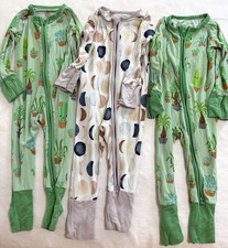 Little Sleepies 3-6 Months Lot of 3 Unisex Pajama Sets